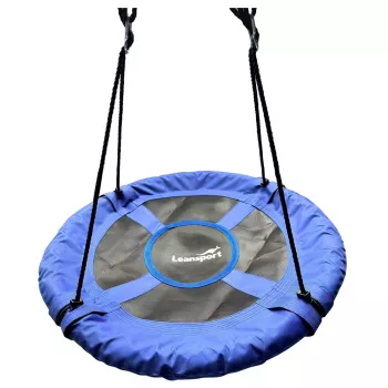 LEAN SPORT Gartenschaukel Storchennest für Kinder Blau 80 cm