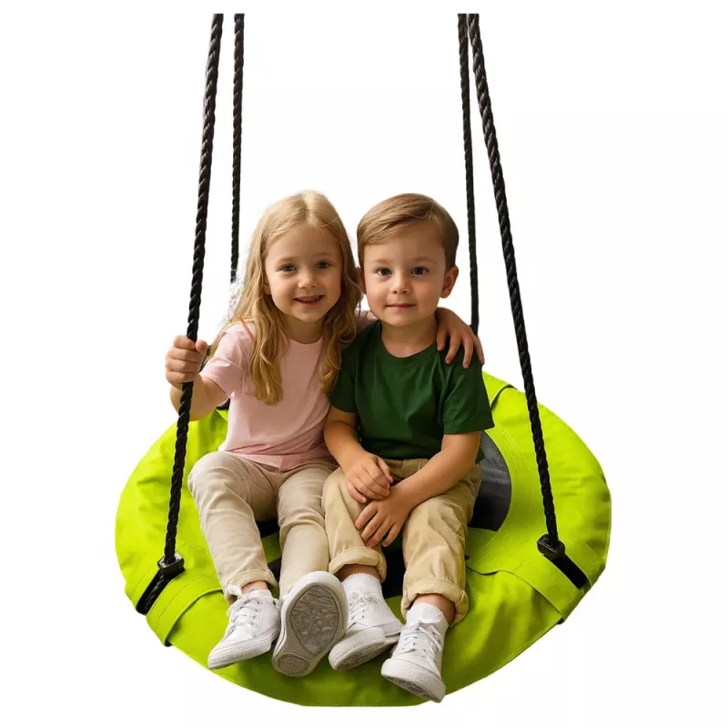 LEAN SPORT Gartenschaukel Storchennest für Kinder Grün 60cm