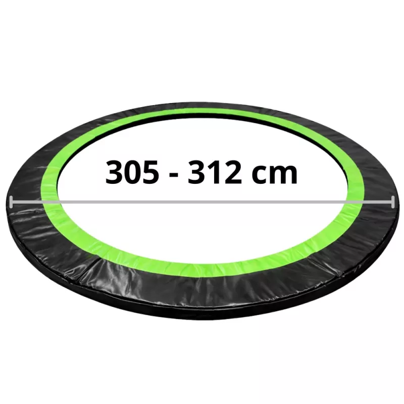 Lean Federpolster für Trampolin Schwarz 305-312 cm 10 ft