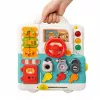 LEAN TOYS Interaktives Buch Lernspielzeug Manipulationsbrett Lichter Geräusche 16 Teile