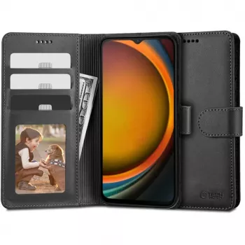 Tech-Protect Wallet Case für Samsung Galaxy Xcover 7, Schwarz