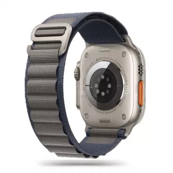 TECH-PROTECT Nylon Pro Apple Watch Armband für Series 6/7/8/9/10/SE/Ultra 1/2 (44/45/46/49 mm) Navy/Grau