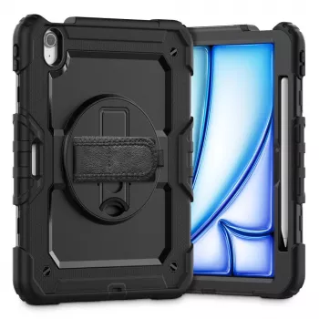 Tech-Protect Solid360 Case für iPad Air 11 inch 6/7/8 (2024-2026) - Schwarz