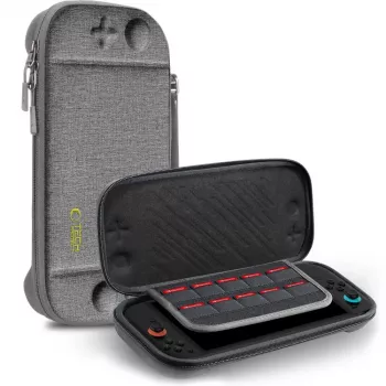 TECH-PROTECT Slim Pouch für Nintendo Switch 2, Dunkelgrau