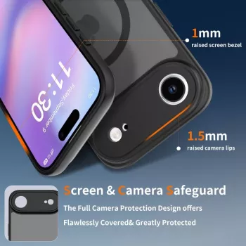Tech-Protect BasicMag MagSafe-Hülle für Apple iPhone 17 Air, mattes Schwarz