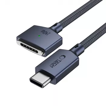 TECH-PROTECT MMC01 ULTRABOOST Magnetic MacBook Cable USB-C auf MagSafe 3 140W 2m Midnight Blue