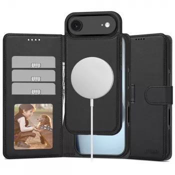 Tech-Protect Wallet MagSafe für iPhone 17 Air Matt Schwarz