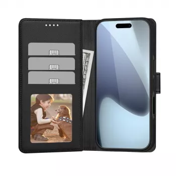 Tech-Protect Wallet MagSafe für iPhone 17 Air Matt Schwarz