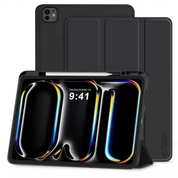 Tech-Protect SC Stiftetui für iPad Pro 11 5./6. Gen (2024-2025), Schwarz