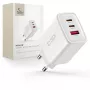 TECH-PROTECT NCA65W-GAN 3-Port Netzwerkladegerät PD 65W / QC3.0 Weiß