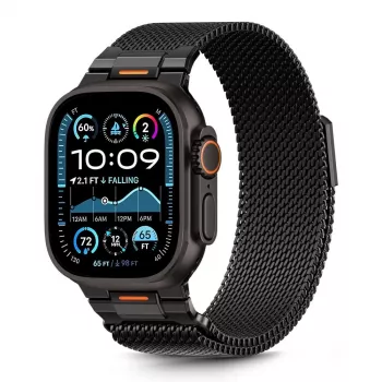 Tech-Protect Milano Vanguard für Apple Watch 8 / 9 / 10 / 11 / SE / Ultra (44 / 45 / 46 / 49 mm) Schwarz