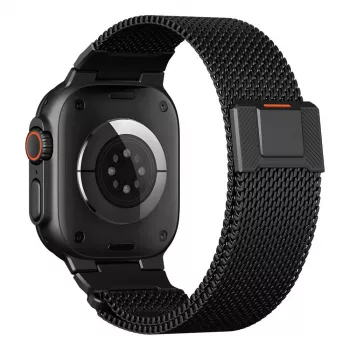 Tech-Protect Milano Vanguard für Apple Watch 8 / 9 / 10 / 11 / SE / Ultra (44 / 45 / 46 / 49 mm) Schwarz