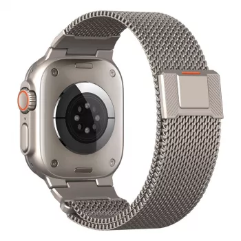 Tech-Protect Milano Vanguard für Apple Watch 8 / 9 / 10 / 11 / SE / Ultra (44 / 45 / 46 / 49 mm) Silber
