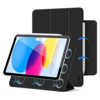 Tech-Protect Smartcase Magnetic Case für iPad 10,9 Zoll (10. Generation 2022) / iPad 11 Zoll (2025) - Schwarz