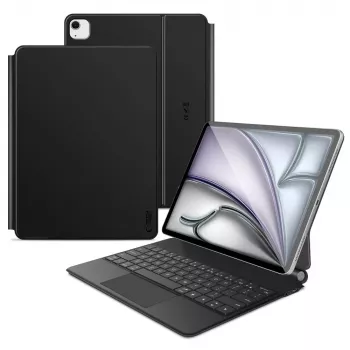Tech-protect SC Magnetic + KB für iPad PRO 12.9 Zoll 4/5/6 (2020-2022) / AIR 13 Zoll 1/2/3 (2024-2026) Schwarz