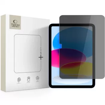 Tech-Protect Glass Spy+ Privacy Screen Protector für Apple iPad 10,9 Zoll (10. Generation 2022) / 11 Zoll (2025) - Gehärtetes Glas, 2-Wege-Privatsphäre, 9H-Härte, 0,3 mm, oleophobe Beschichtung, blasenfrei, transparent