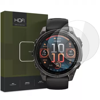 HOFI GLASS PRO+ Panzerglas-Displayschutzfolie 2er-Pack für Garmin Fenix 8 (47 mm) klar