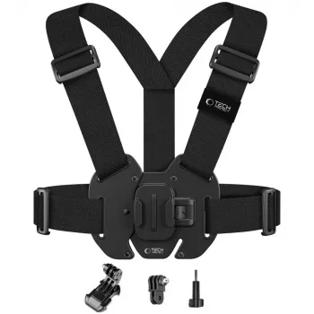 TECH-PROTECT GA100 Chest Mount für GoPro / DJI Action-Kameras - Schwarz
