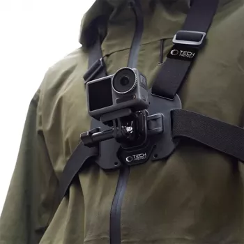 TECH-PROTECT GA100 Chest Mount für GoPro / DJI Action-Kameras - Schwarz