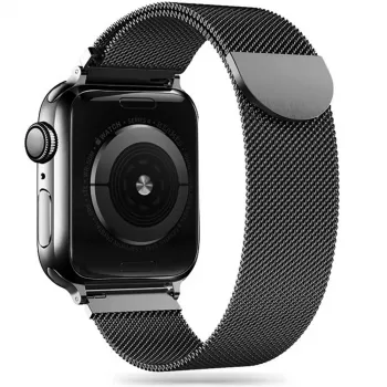 Tech-Protect Milanese Loop Armband für Apple Watch 8 / 9 / 10 / 11 / SE (40 / 41 / 42 mm) Schwarz