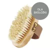 GLOV Dry Body Brush - Naturborsten aus Tampico, Buchenholzgriff, ergonomisches Handband für Peeling und Massage