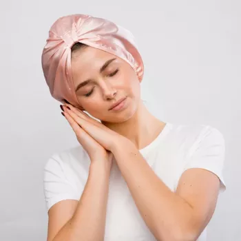 GLOV Satin-Haarhaube für lockiges und gestyltes Haar – gegen Reibung und Frizz, Rosa