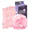 GLOV_SET Sweet Satin Dreams Heatless Hair Curlers 3pcs + Double-Layer Satin Sleep Cap 1pc Black