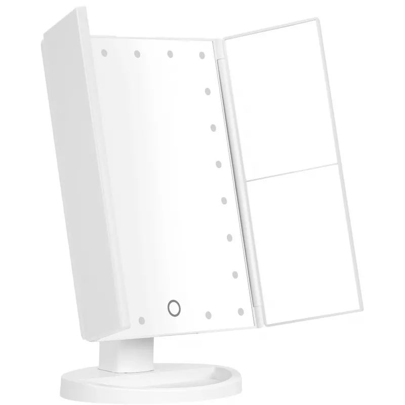 Humanas HS-ML04 LED Makeup Mirror mit Beleuchtung - Weiß