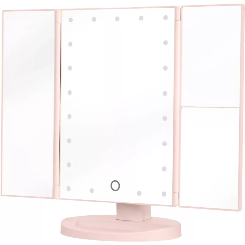 Humanas HS-ML04 LED-Schminkspiegel mit Beleuchtung - Pink