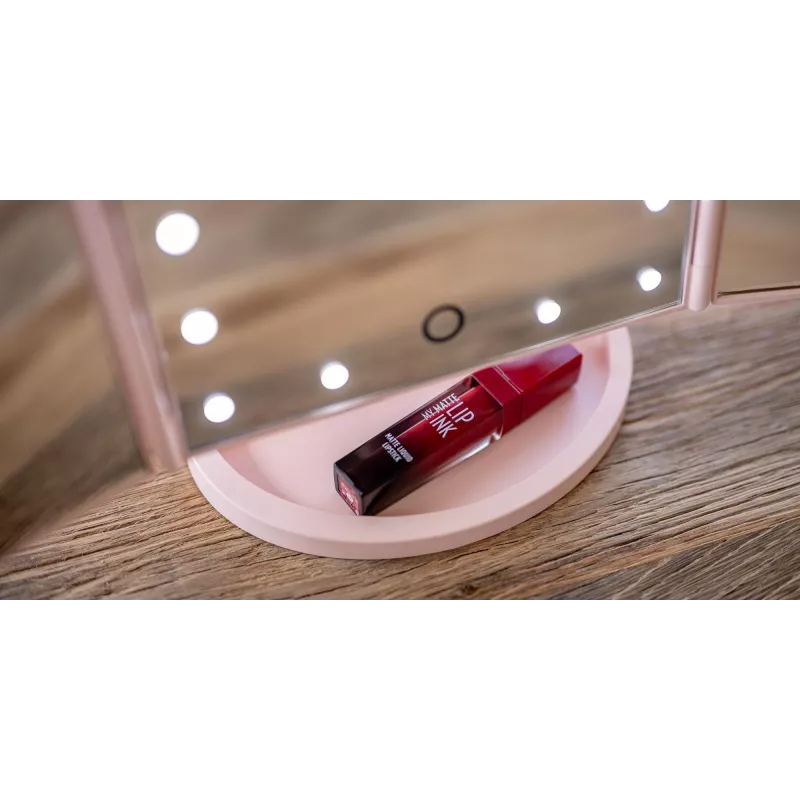 Humanas HS-ML04 LED-Schminkspiegel mit Beleuchtung - Pink