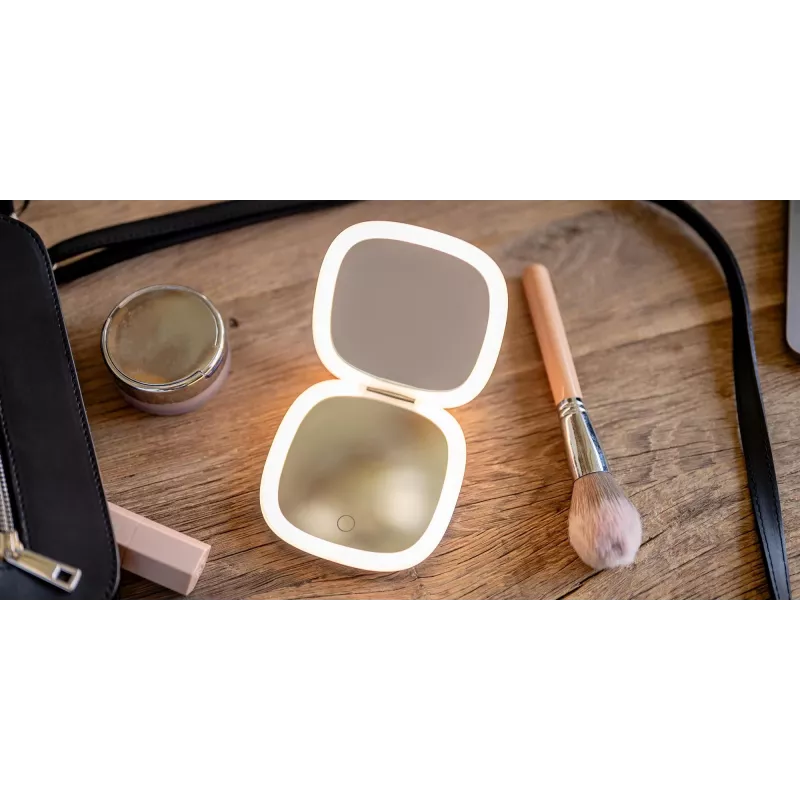 Humanas HS-PM01 Kosmetikspiegel mit LED-Beleuchtung - Pink