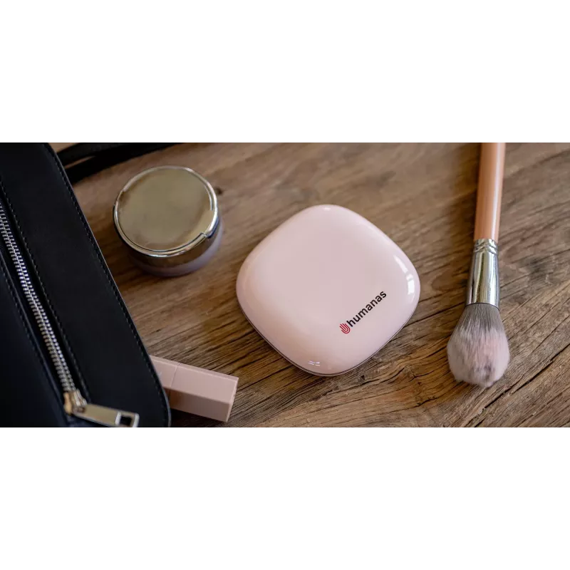 Humanas HS-PM01 Kosmetikspiegel mit LED-Beleuchtung - Pink