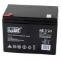 LEAN CARS AGM Gel-Batterie 12V 5Ah für 24V-Fahrzeuge