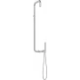 DEANTE Regenbrause mit Duscharmatur - Thermostatische Duschsäule mit 250mm Regenkopf und 3-Funktionen Handbrause, Chrom