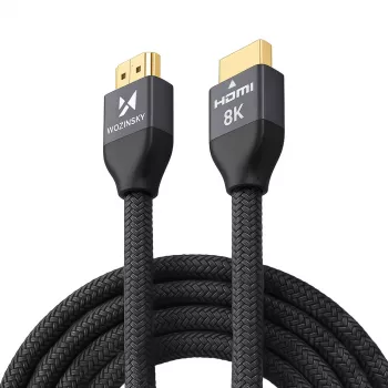 Wozinsky HDMI 2.1 Kabel 8K 60Hz 48Gbps / 4K 120Hz / 2K 144Hz 5m Silber (WHDMI-50)
