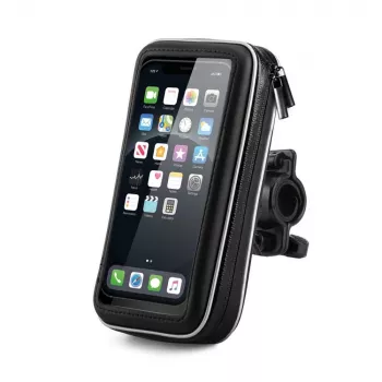 Wozinsky Universal Handlebar Phone Mount für Fahrrad, Motorrad, Elektroroller - Schwarz (WBHBK7)