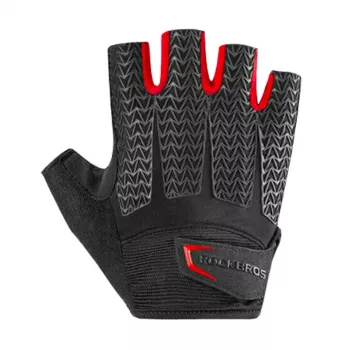 ROCKBROS Fahrradhandschuhe S169BR XXL mit Gel-Polsterung - Schwarz/Rot