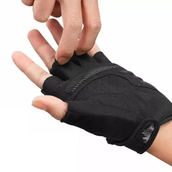 ROCKBROS Fahrradhandschuhe S247 Halbfinger L Schwarz