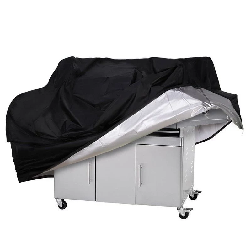HURTEL Wasserdichte Schutzhülle XXL Schwarz für Grill, Fahrrad, Motorrad, Gartenmöbel