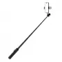 WOZINSKY Selfie Stick WC12YDS Teleskopstativ 1,3m Aluminiumlegierung mit doppeltem LED-Licht und Handyhalter - Schwarz