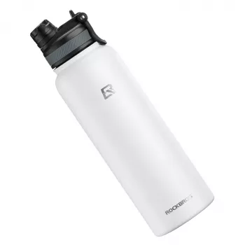 ROCKBROS Thermisch Isolierte Wasserflasche 550 ml Weiß