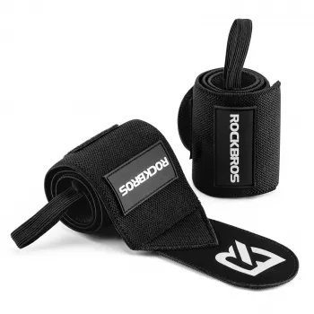 ROCKBROS Sport-Schweißband 0431001 Schwarz (2er-Pack)
