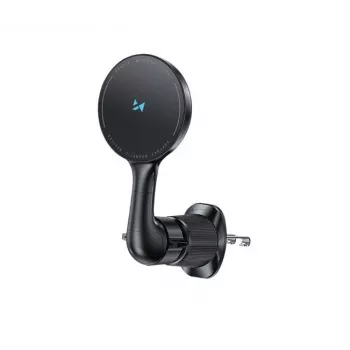 Wozinsky WCT5-6S4Y Handyhalterung fürs Auto mit Qi/MagSafe 15W kabellosem Ladegerät für Lüftung - Schwarz