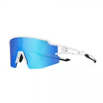 ROCKBROS Kinder Polarized Cycling Glasses UV400 Protection Weiß Blau Gläser