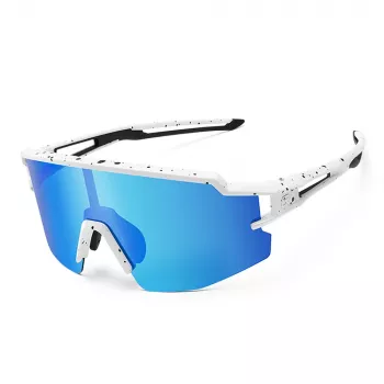ROCKBROS Kinder Polarized Cycling Glasses UV400 Protection Weiß Blau Gläser