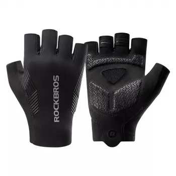 ROCKBROS Fahrradhandschuhe Kurzfinger Frühling/Sommer/Herbst Größe S Schwarz