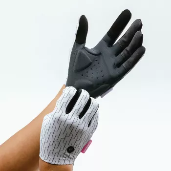 ROCKBROS Full Finger Cycling Gloves Spring Summer Size S White Black