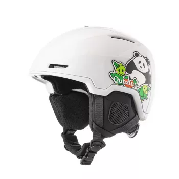 Qunature Kinder Ski- & Snowboardhelm Panda 54-58 cm Weiß
