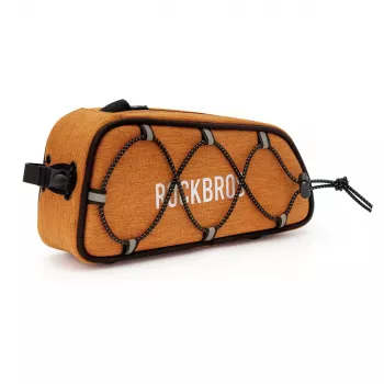 ROCKBROS ROAD TO SKY Fahrrad-Oberrohrtasche 0,7L wasserdicht Orange