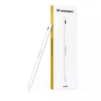 Wozinsky Stylus für iPad Apple iPad 2018-2025 | USB-C | Schnellladung - Weiß
